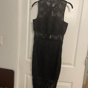 Black lace dress